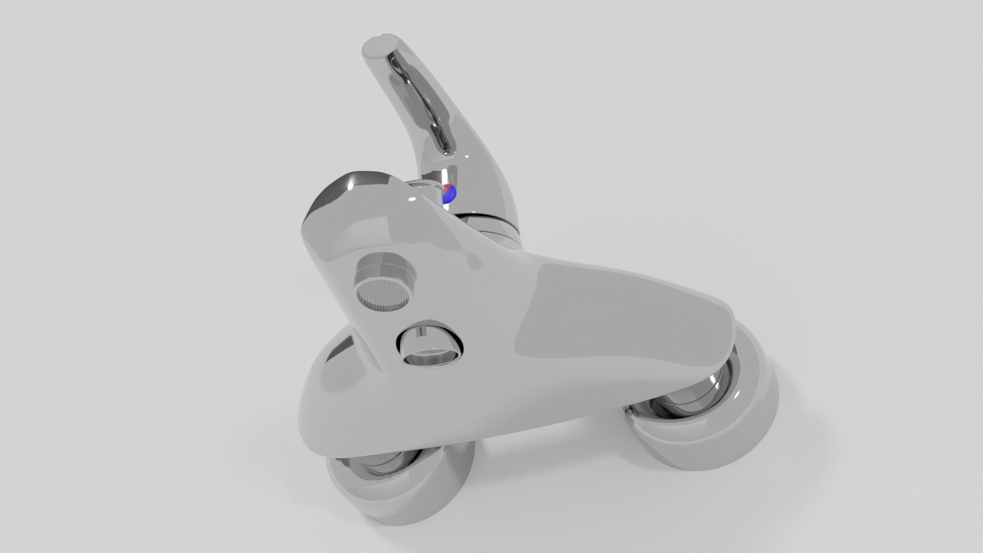 Bathtub faucet 3D model_2