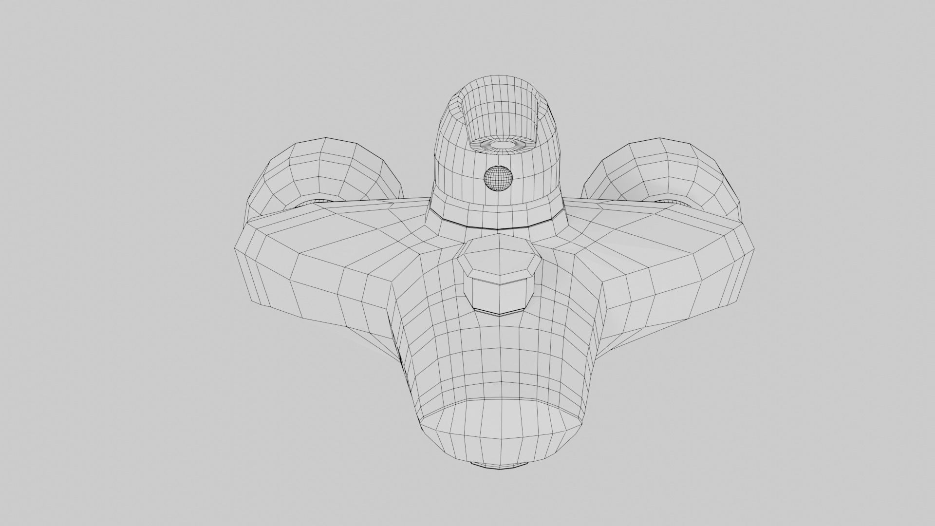 Bathtub faucet 3D model_5