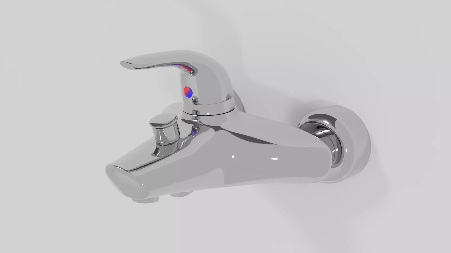 Bathtub faucet 3D model_0