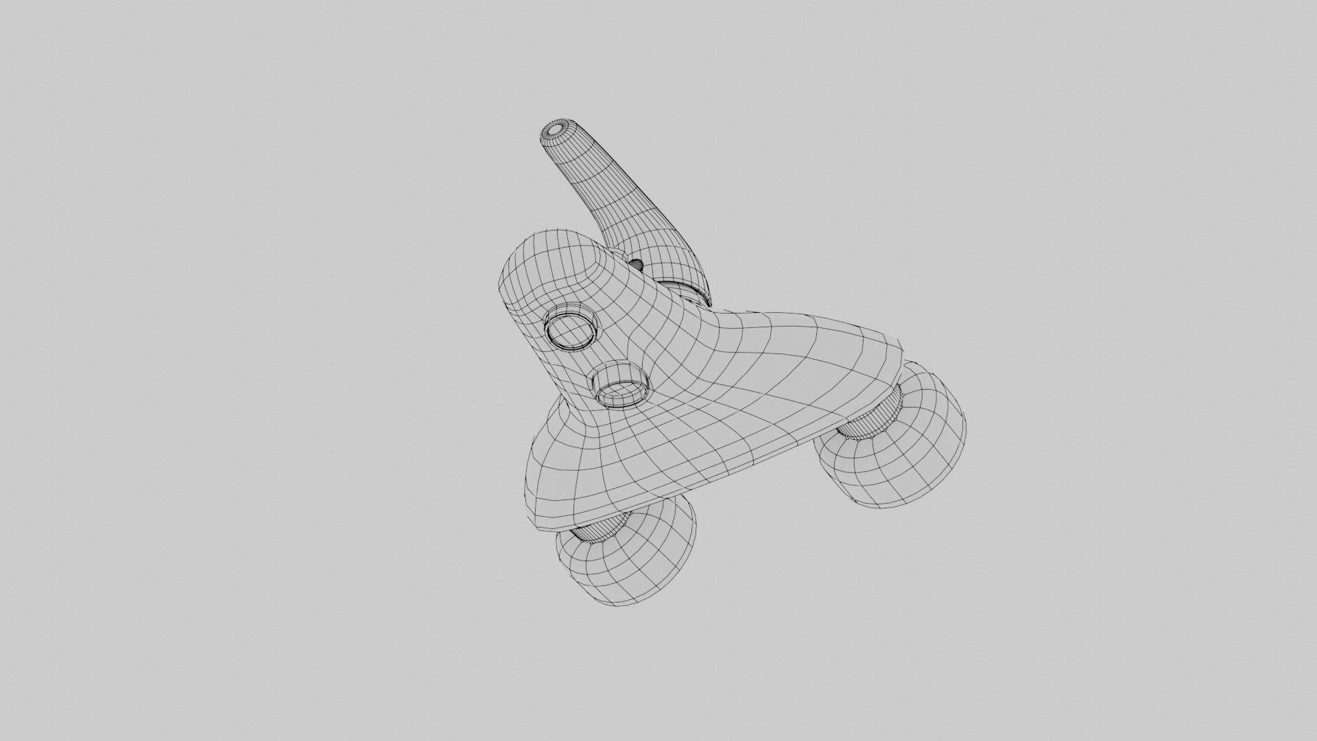 Bathtub faucet 3D model_7