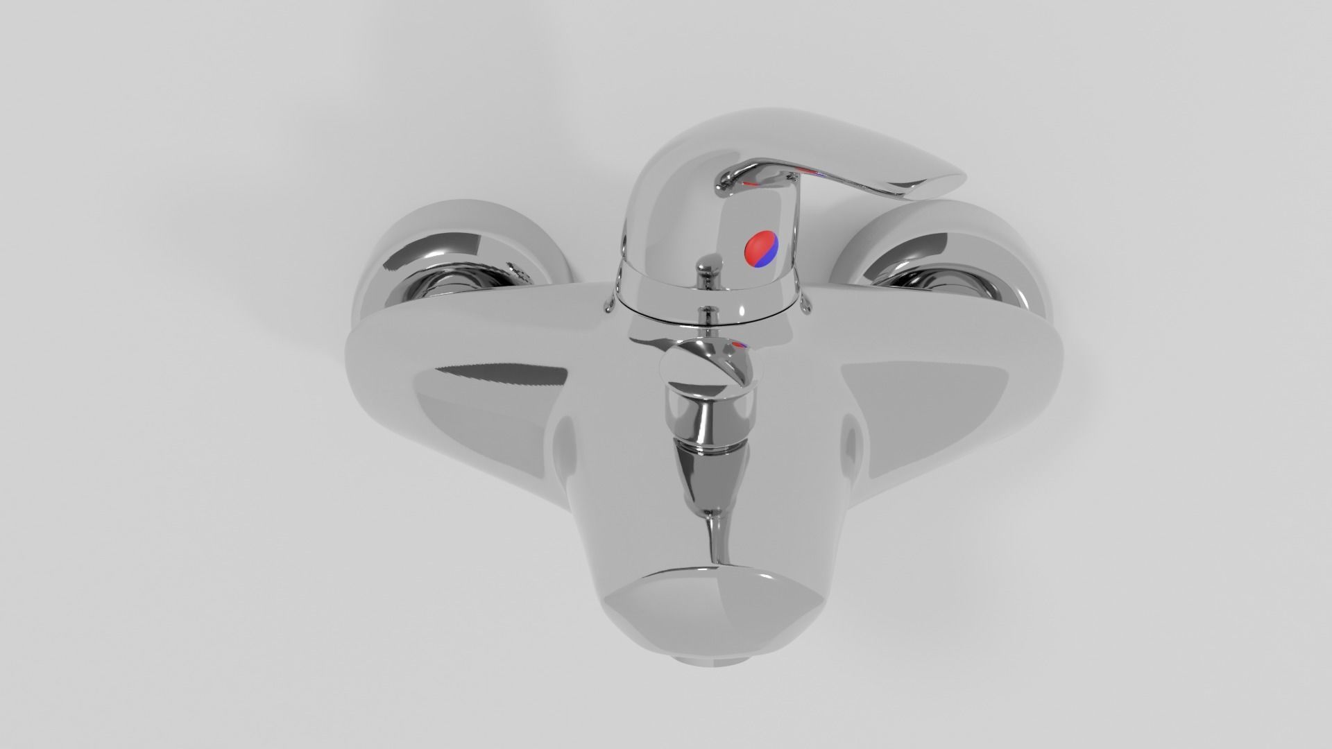 Bathtub faucet 3D model_4