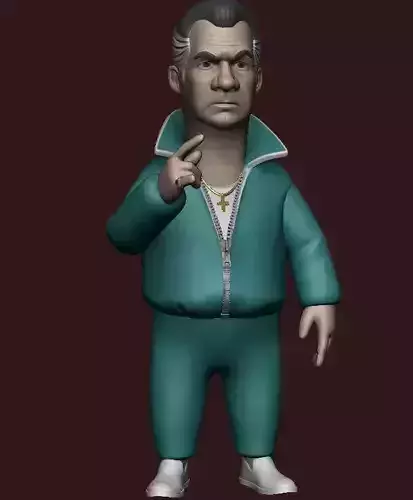 Paulie Gualtieri stylized The Sopranos 3D print model