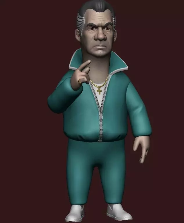 Paulie Gualtieri stylized The Sopranos 3D print model_0