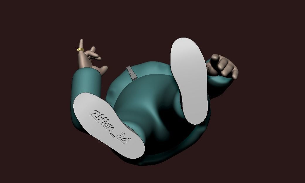 Paulie Gualtieri stylized The Sopranos 3D print model_4