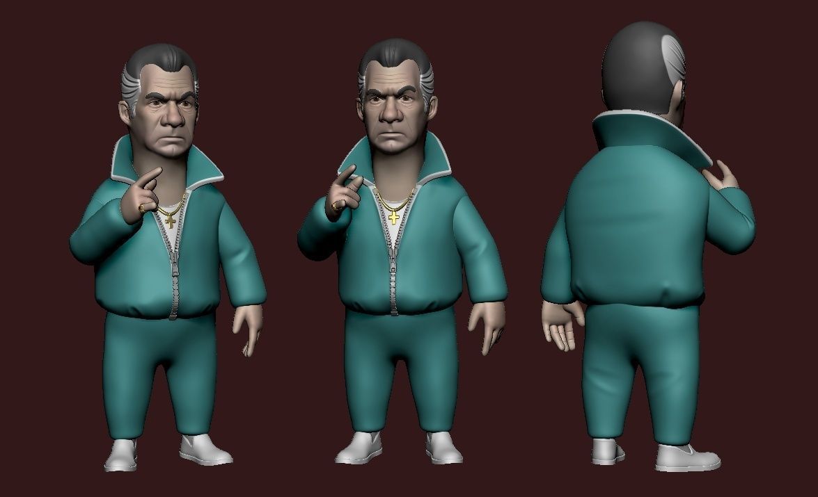 Paulie Gualtieri stylized The Sopranos 3D print model_1