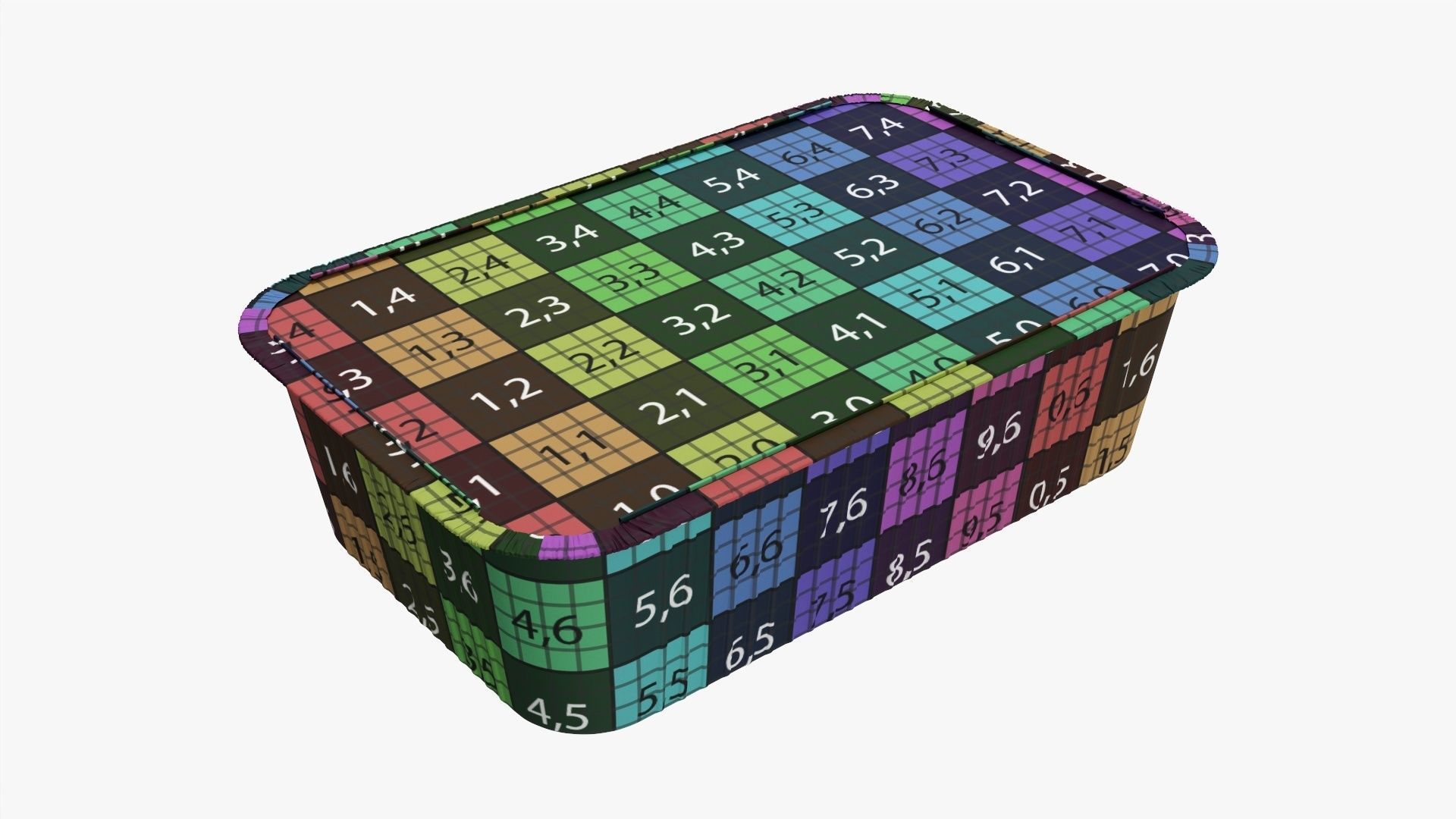 Foil food tray 02 3D model_8