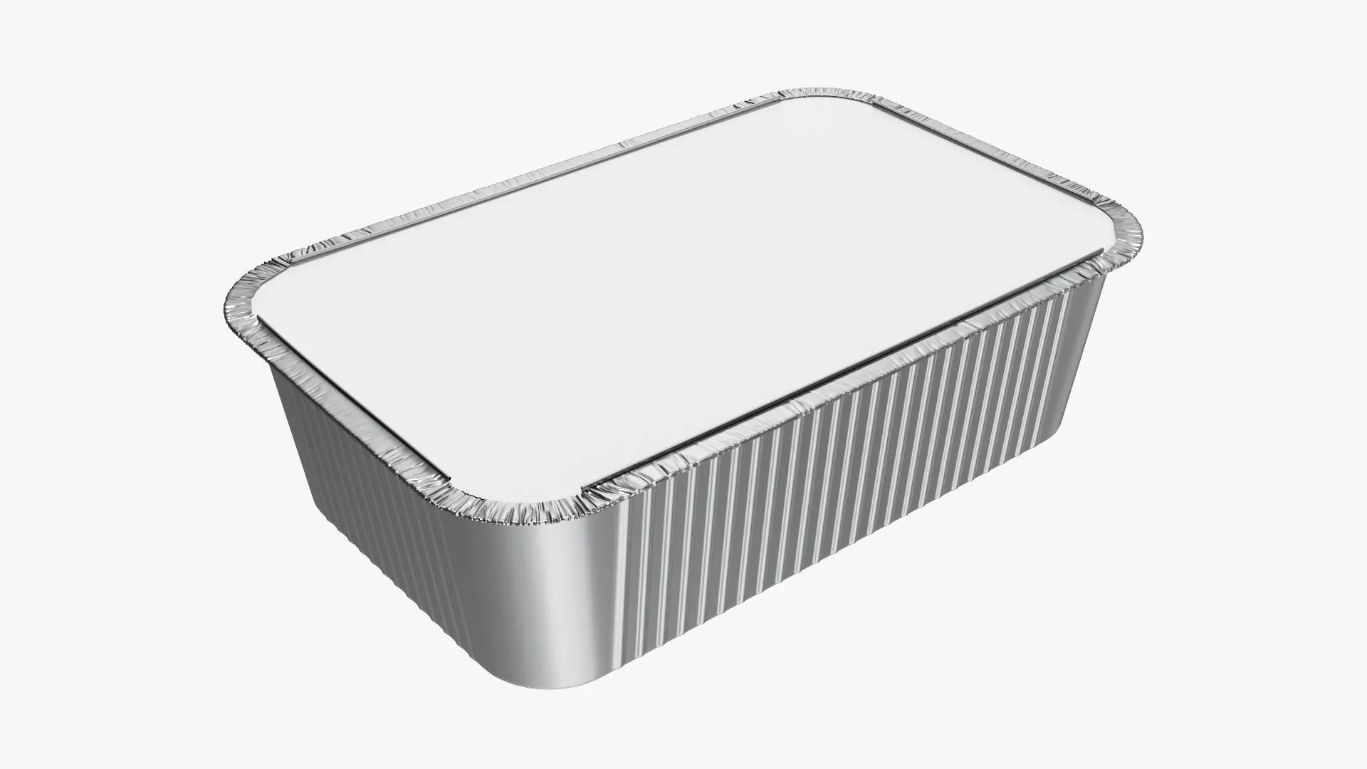 Foil food tray 02 3D model_0