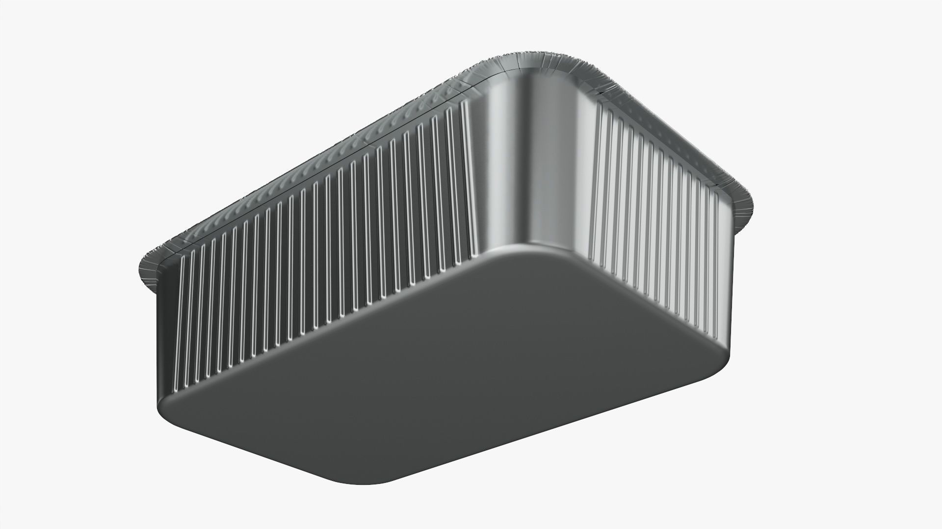 Foil food tray 02 3D model_2