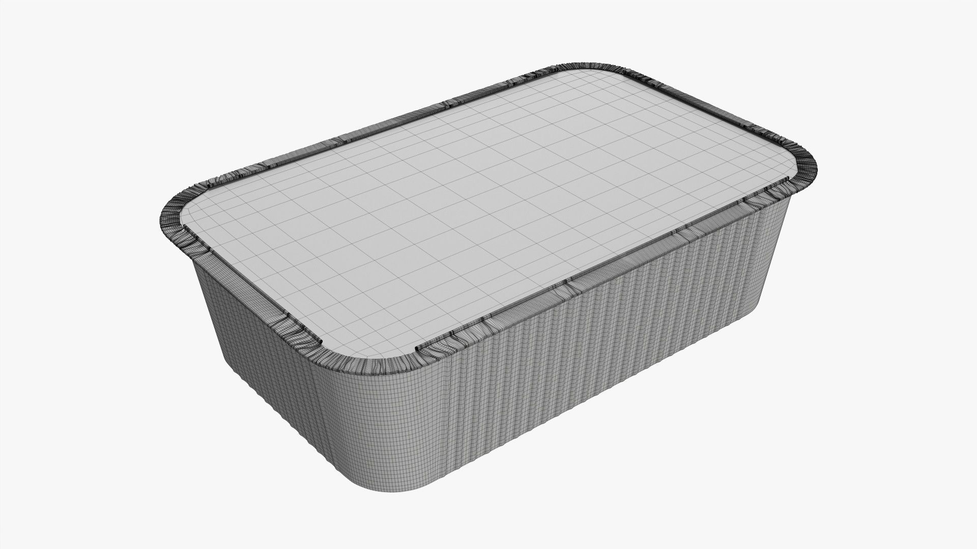 Foil food tray 02 3D model_6