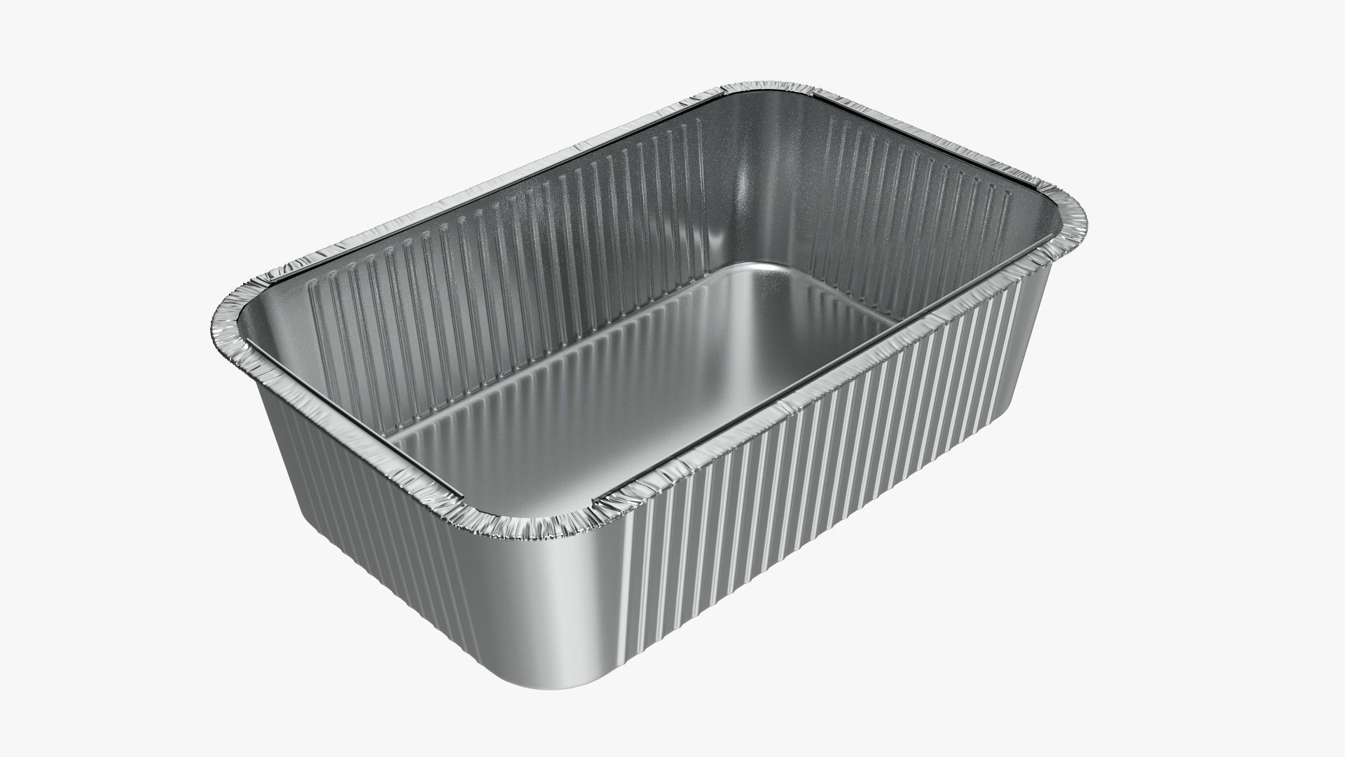 Foil food tray 02 3D model_1