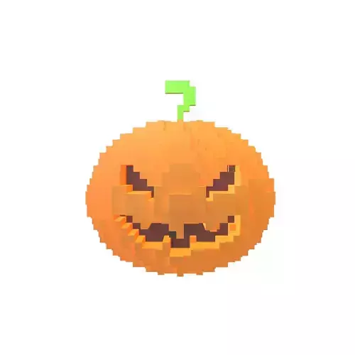 Voxel Halloween Pumpkin v2 001