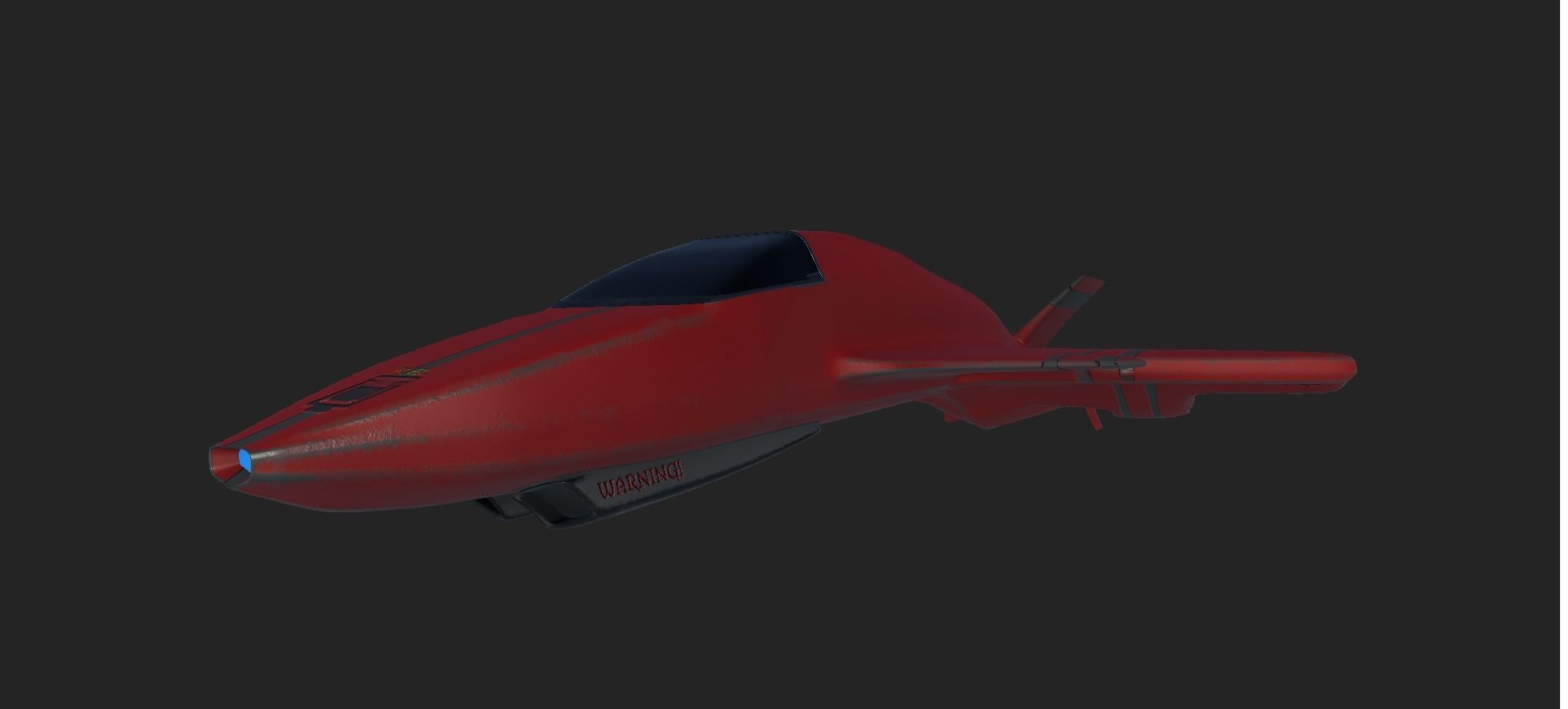 Hornet Space Fighter Free 3D model_2