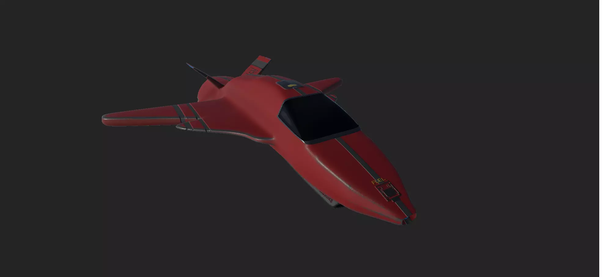 Hornet Space Fighter Free 3D model_0