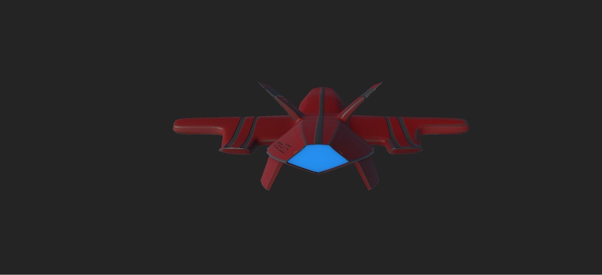 Hornet Space Fighter Free 3D model_6