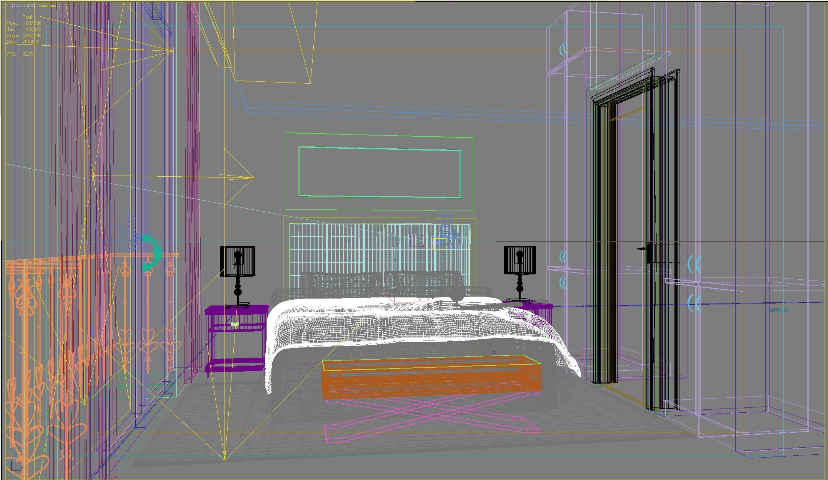 Suite Bed Room 3D model_8