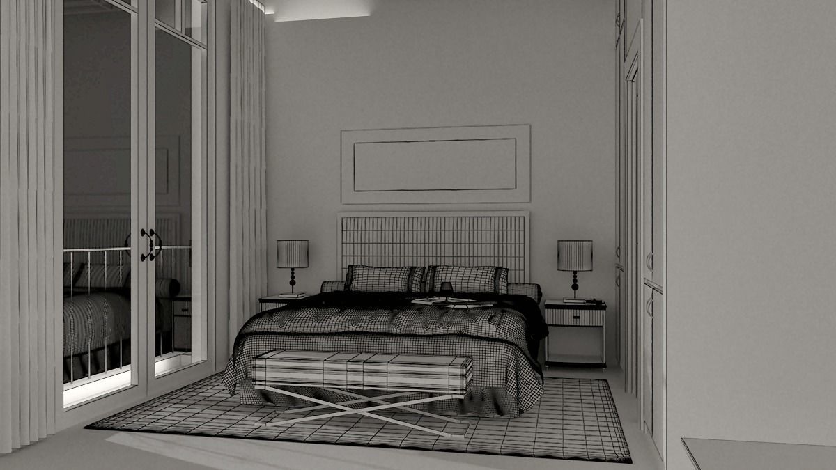 Suite Bed Room 3D model_6