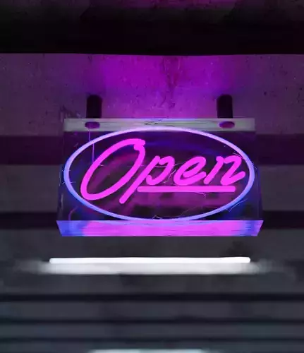 Neon Open Sign