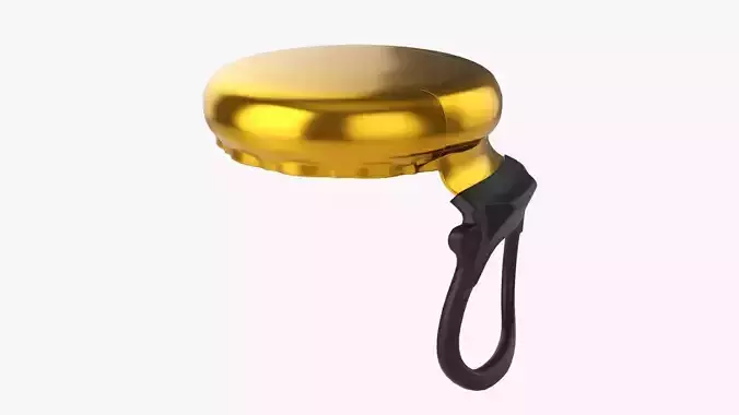 Glass bottle ring pull cap 3D model