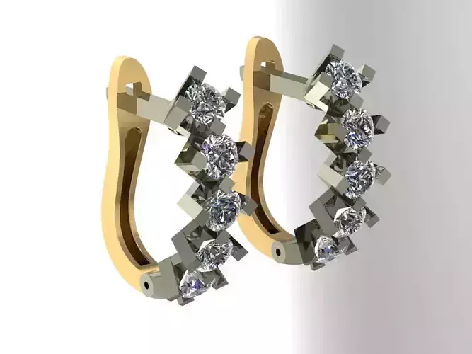 Earring jewelry 3D print model 3D print model 2021 3D print