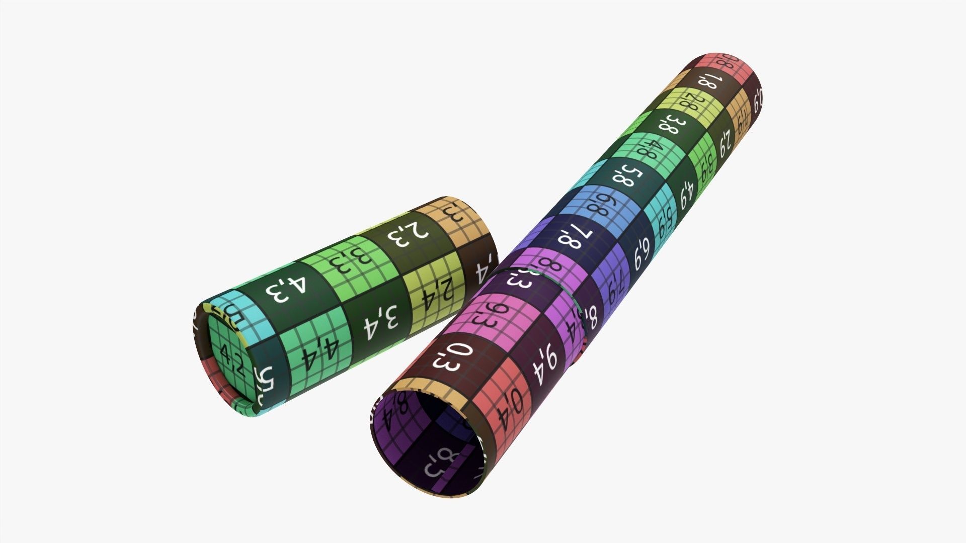 Scroll holder tube 3D model_7