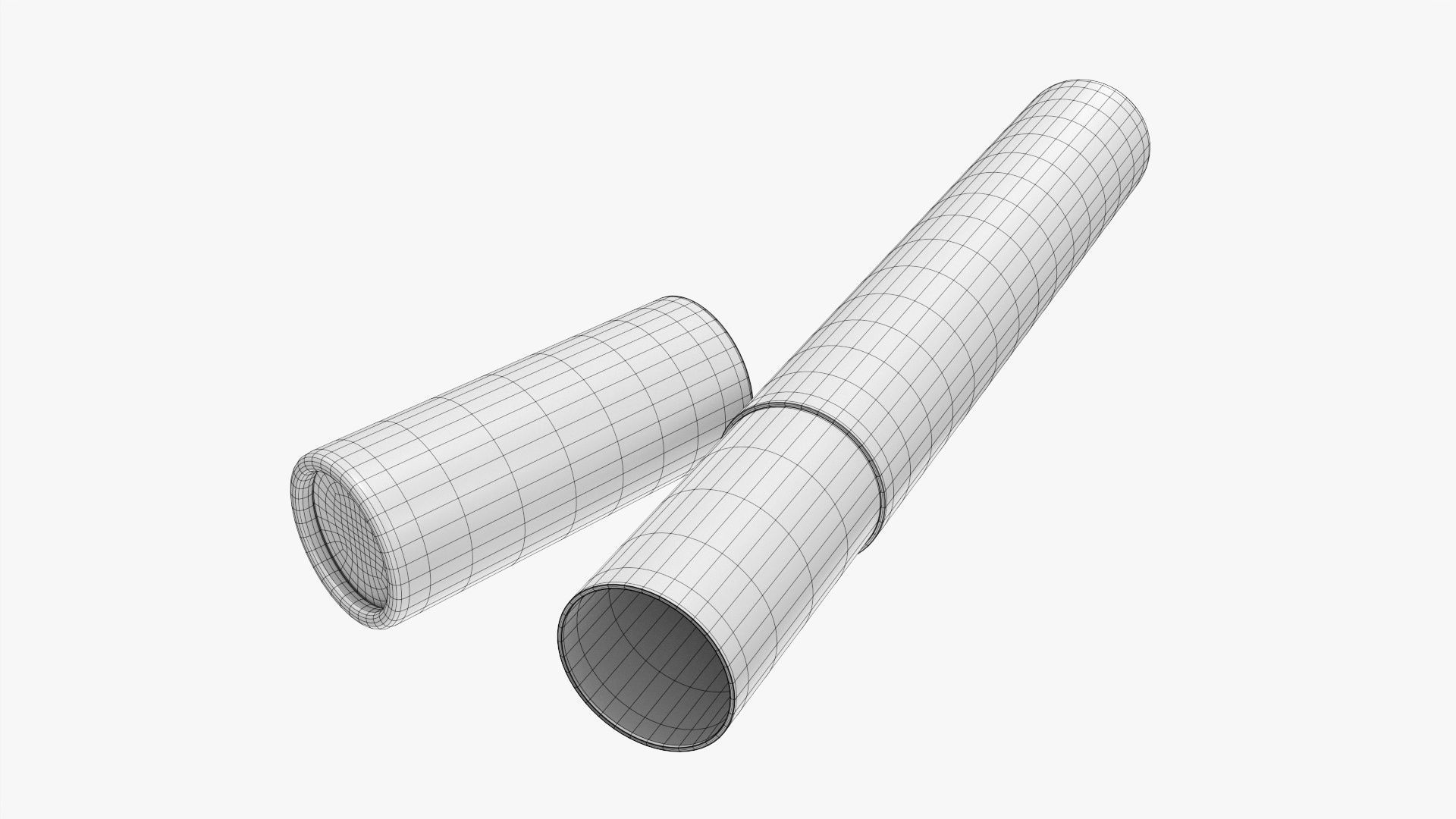 Scroll holder tube 3D model_5
