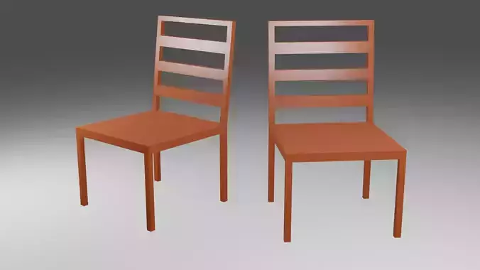 Chair Wood 3d Model