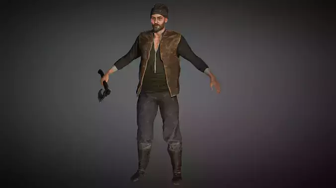 AAA Medieval Male Character 03