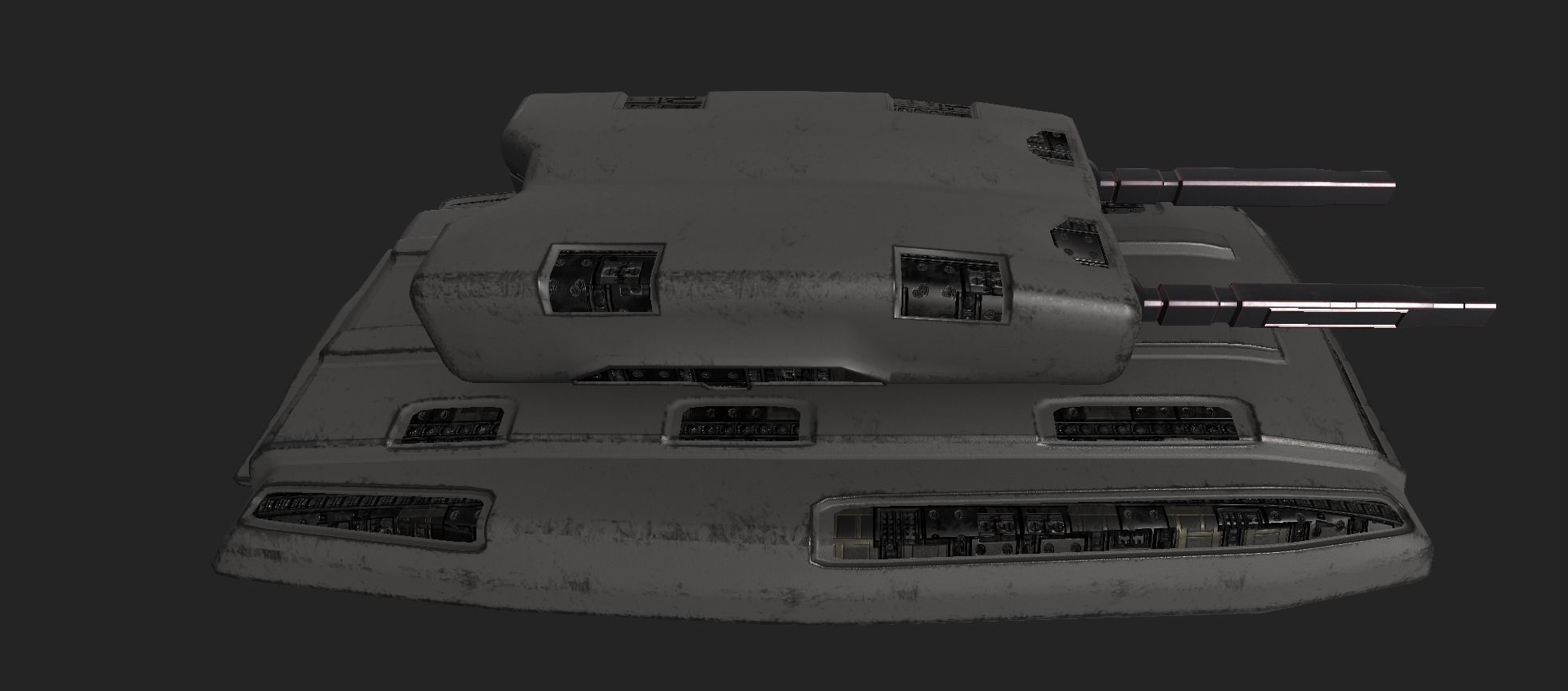 Scifi Tank 3D model_1