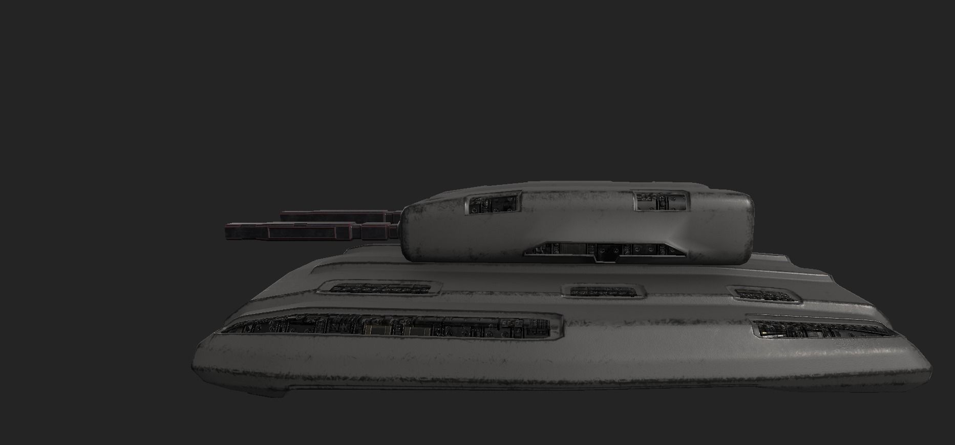 Scifi Tank 3D model_5