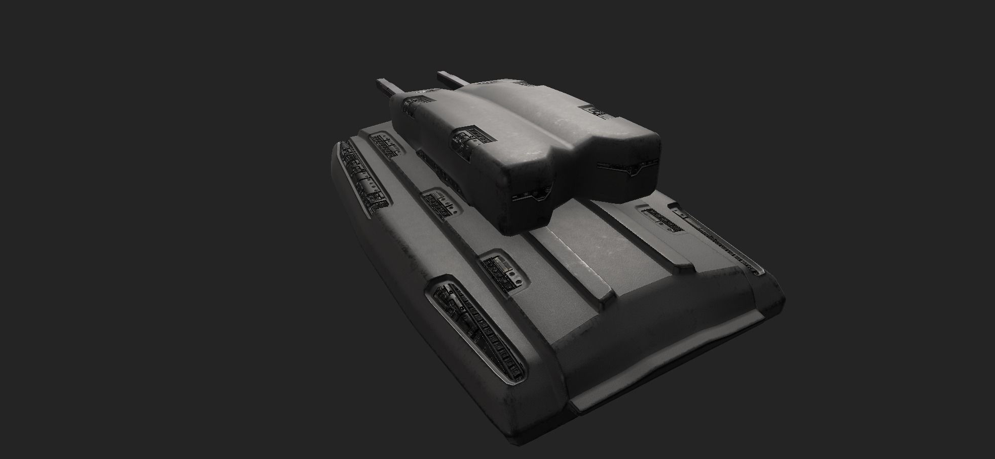 Scifi Tank 3D model_4