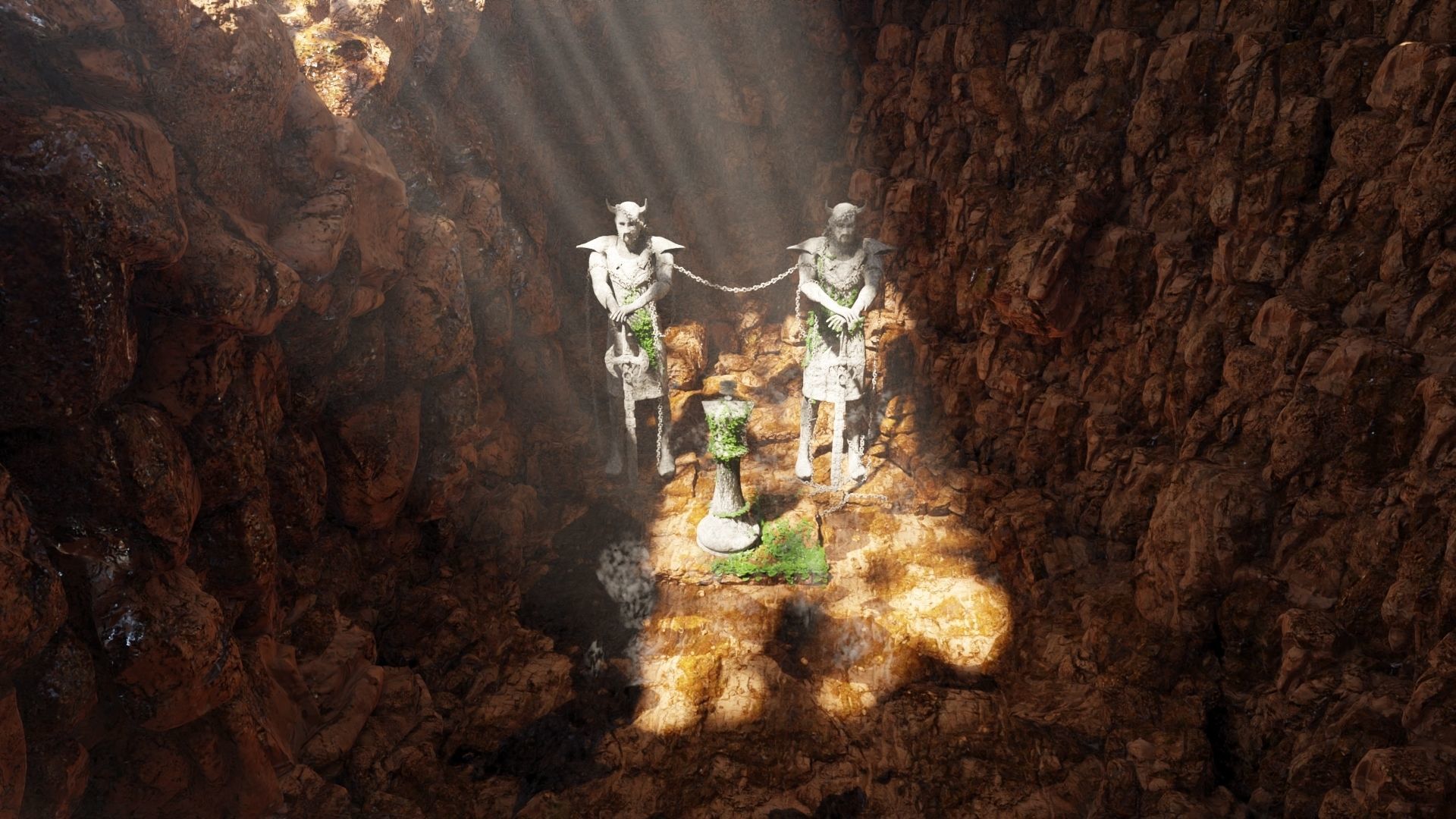 Guarded King Scene 3D model_4