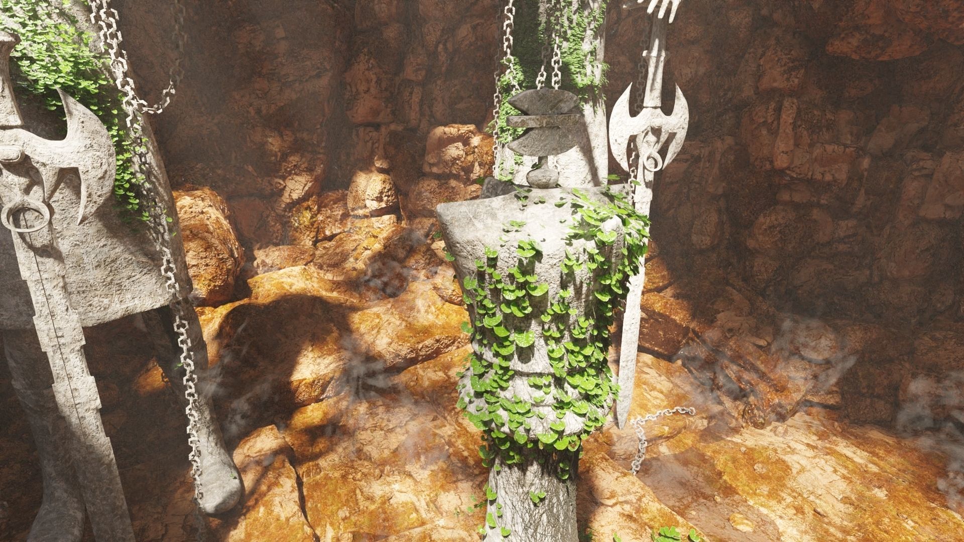 Guarded King Scene 3D model_6