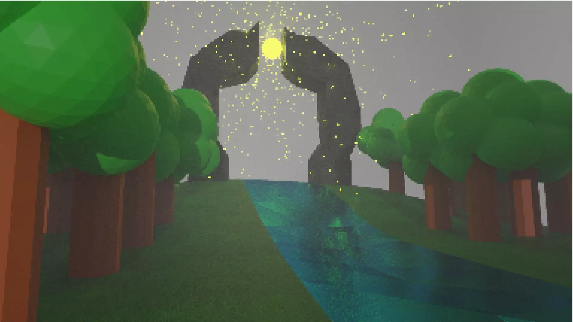 8bit lowpoly magic portal Free low-poly 3D model