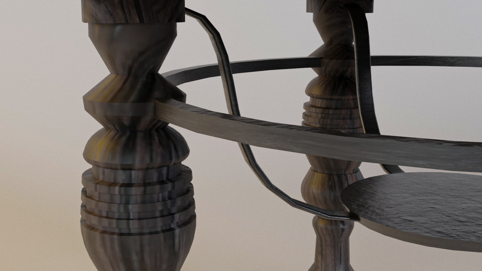 Game-ready table prop Low-poly 3D model_4