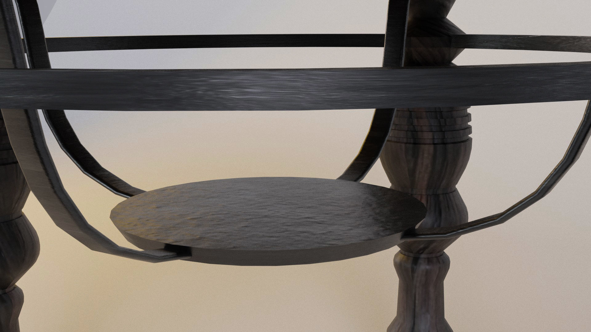 Game-ready table prop Low-poly 3D model_3