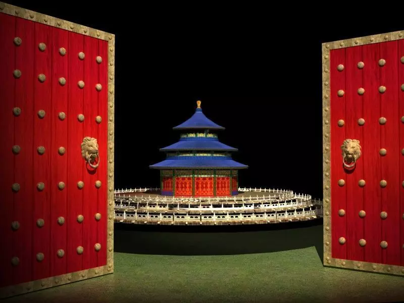 Chinese Beijing temple of heaven 3D model