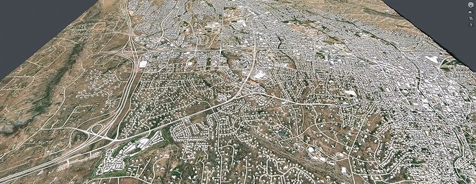 Cityscape Santa Fe New Mexico USA 3D model 3