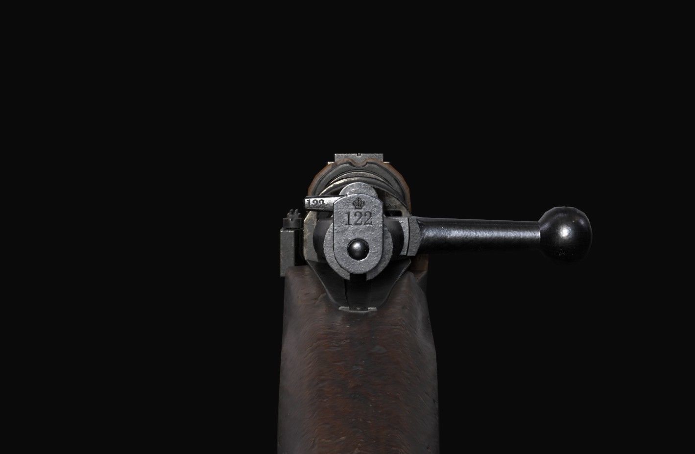 Swedish Mauser - Gevar m96 Low-poly 3D model_7