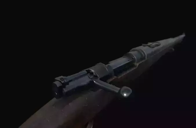 Swedish Mauser - Gevar m96 Low-poly 3D model
