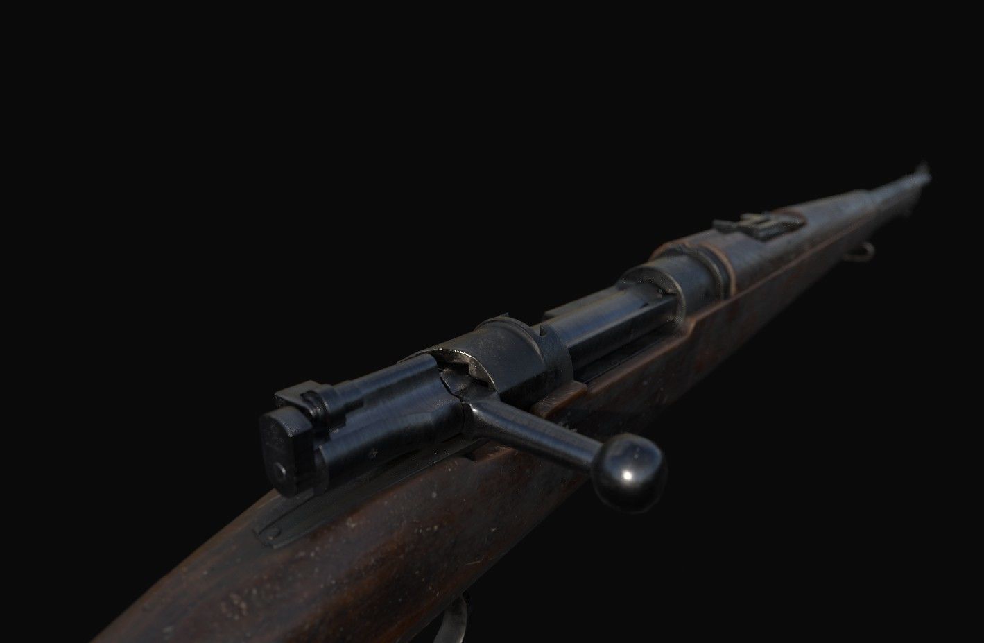Swedish Mauser - Gevar m96 Low-poly 3D model_0