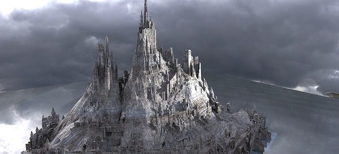Medieval Saladins Fortress 3D model