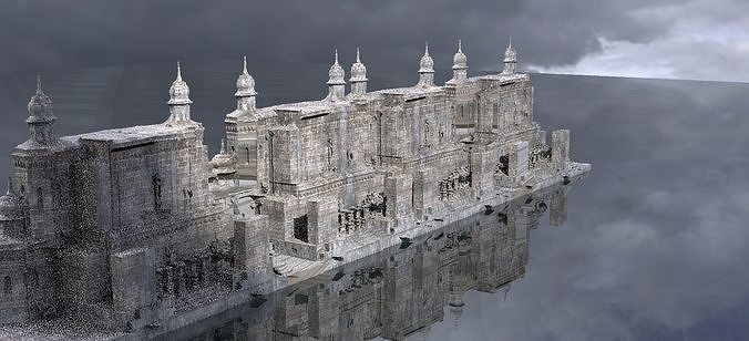 Persian Crusades Fortress walls 3D model