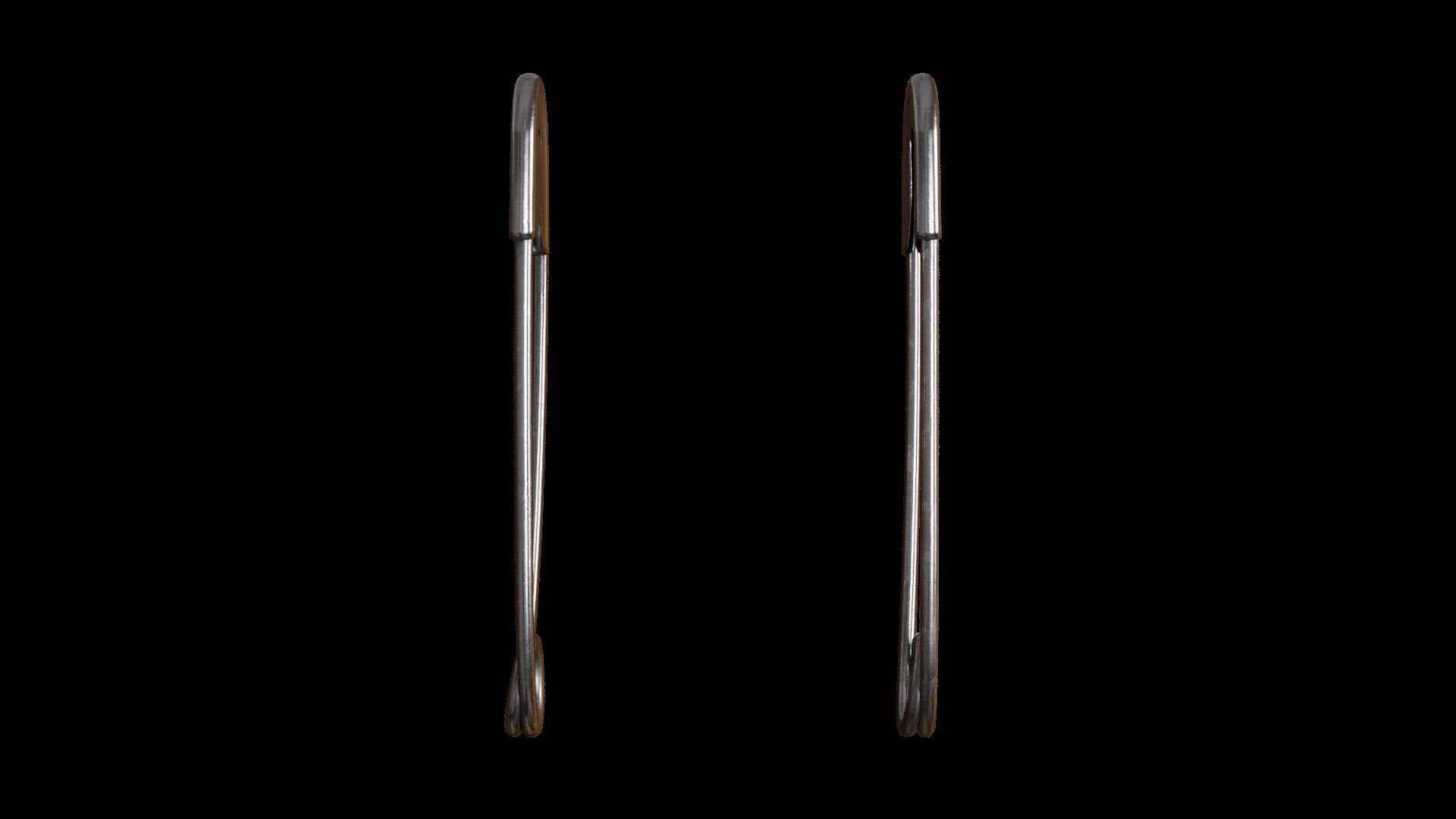 Safety Pin  Low-poly 3D model_4
