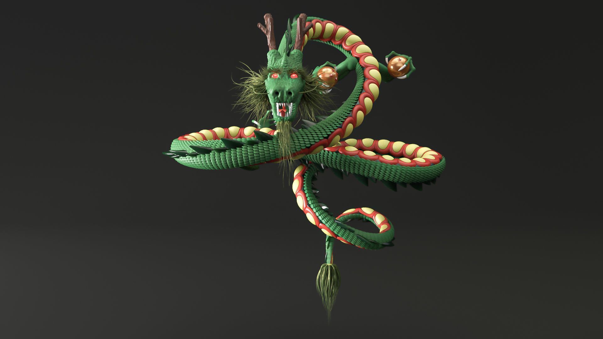 Shenron from Dragon Ball 3D model_1