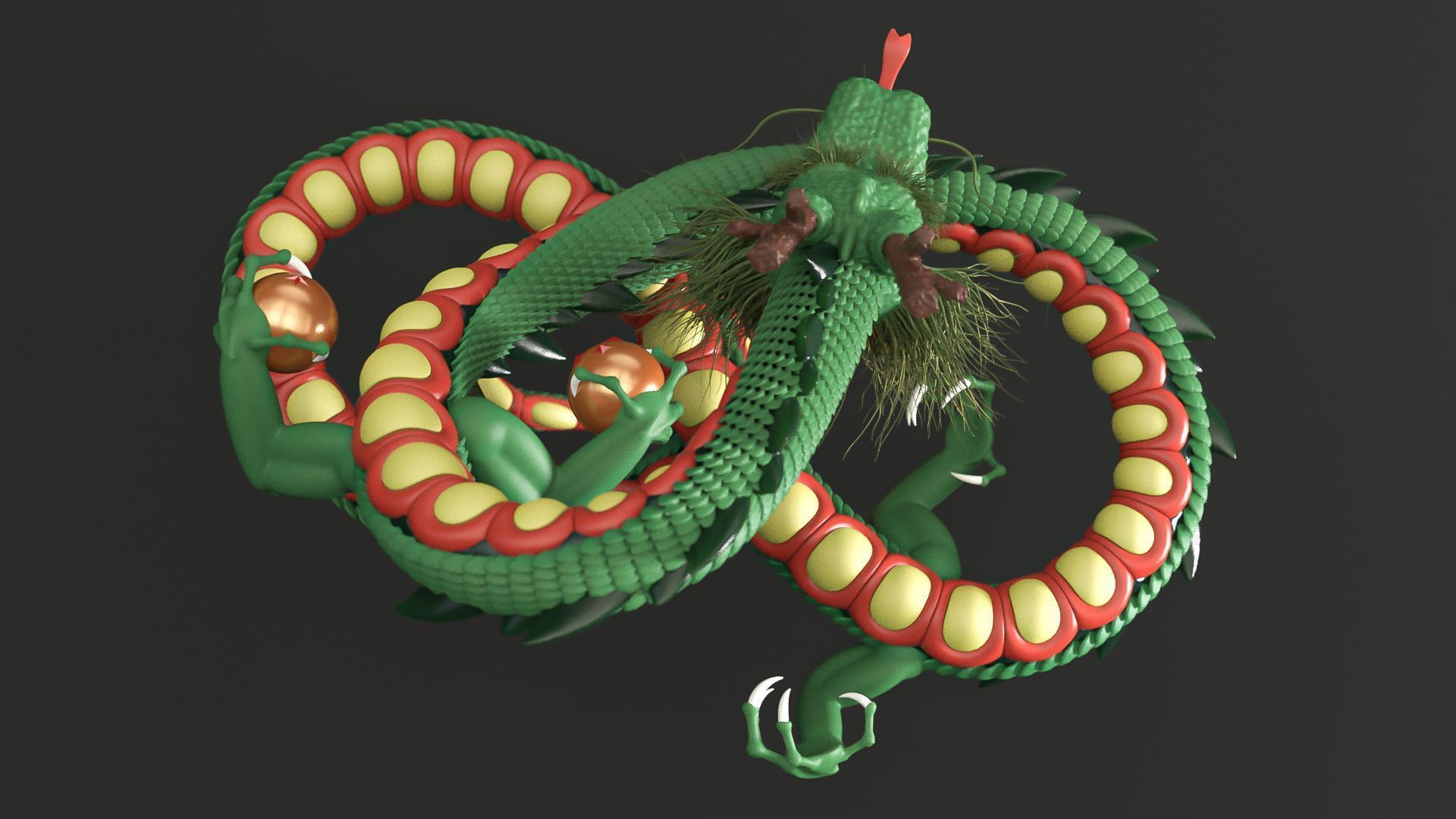 Shenron from Dragon Ball 3D model_4