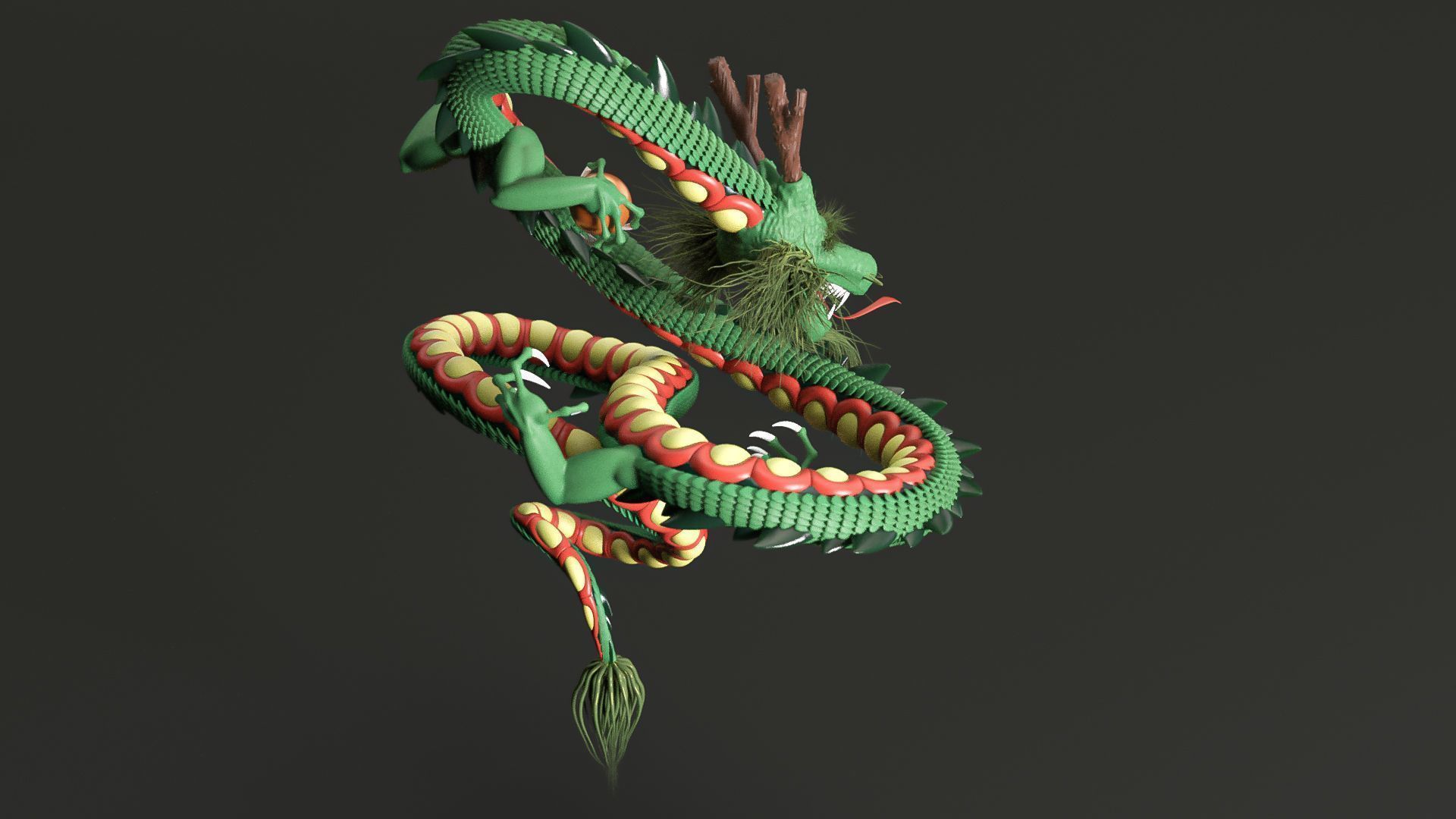 Shenron from Dragon Ball 3D model_5
