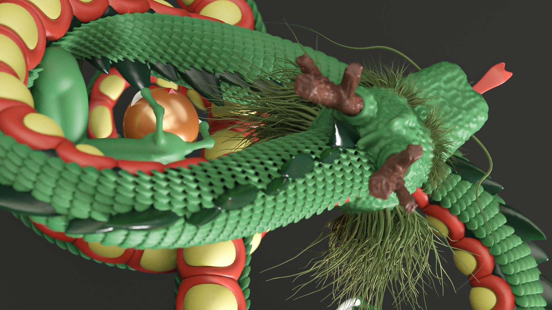 Shenron from Dragon Ball 3D model_14