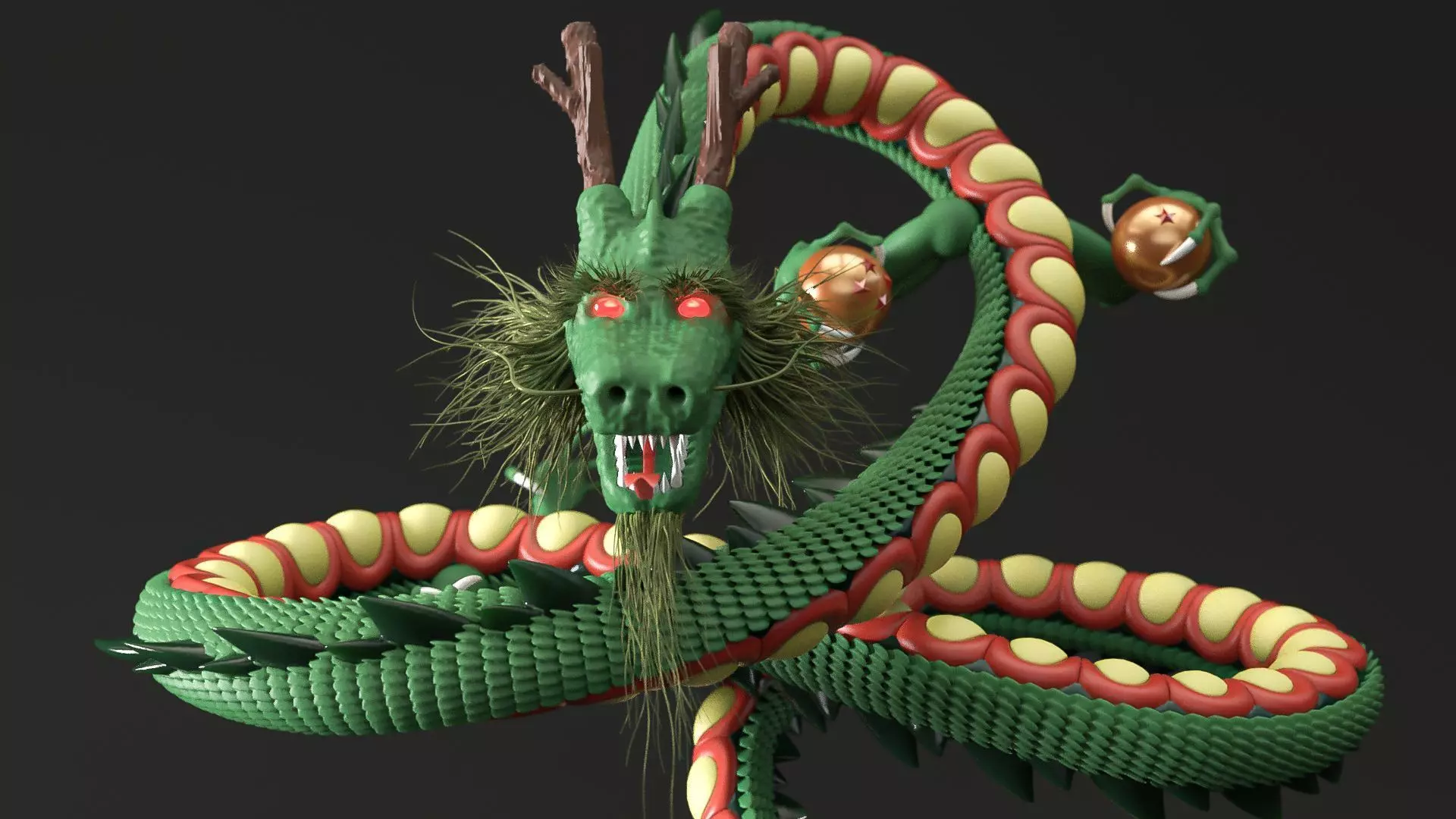 Shenron from Dragon Ball 3D model_0