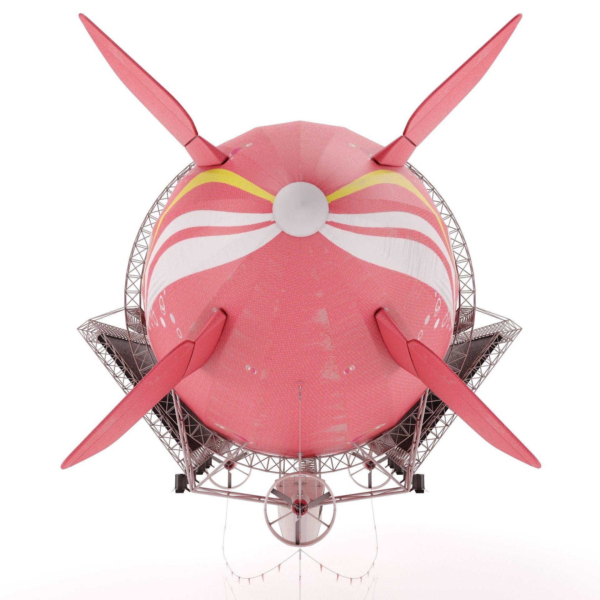 Advertising Zeppelin Coca-Cola 3D model_3