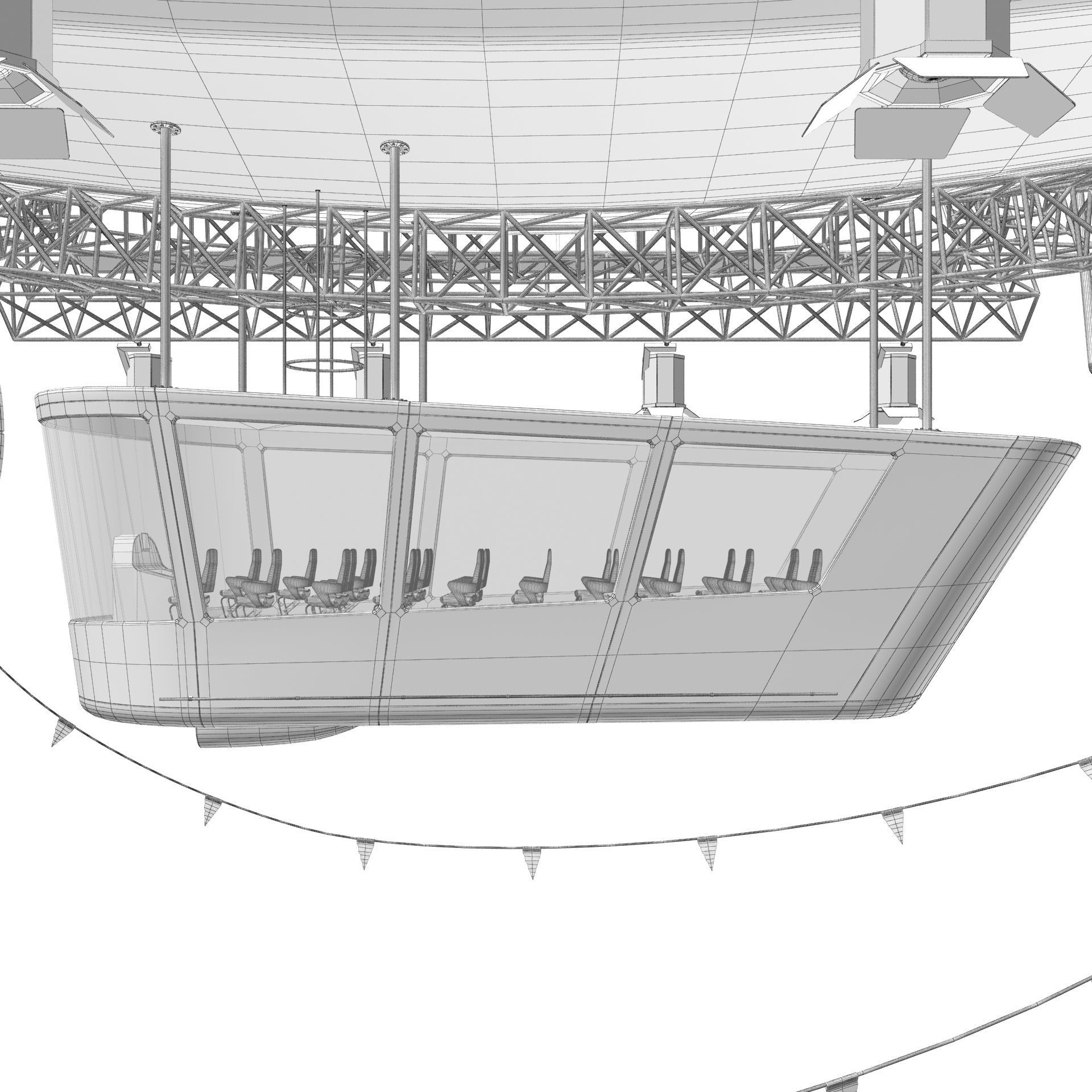 Advertising Zeppelin Coca-Cola 3D model_27